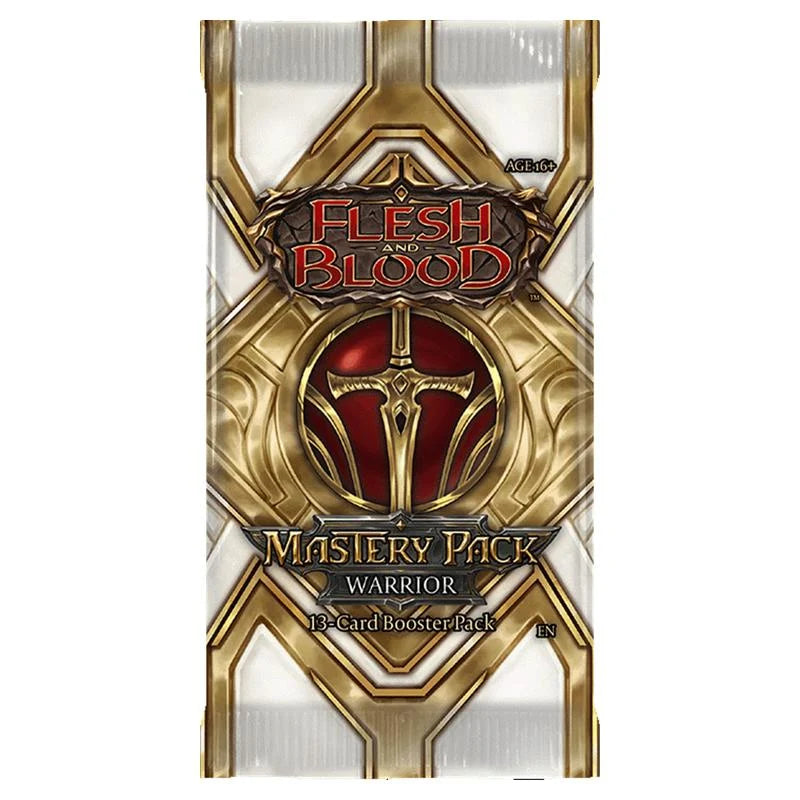 PRE-ORDER 7TH AUGUST - Flesh and Blood TCG - Mastery Pack Warrior Booster Pack (12 Count)