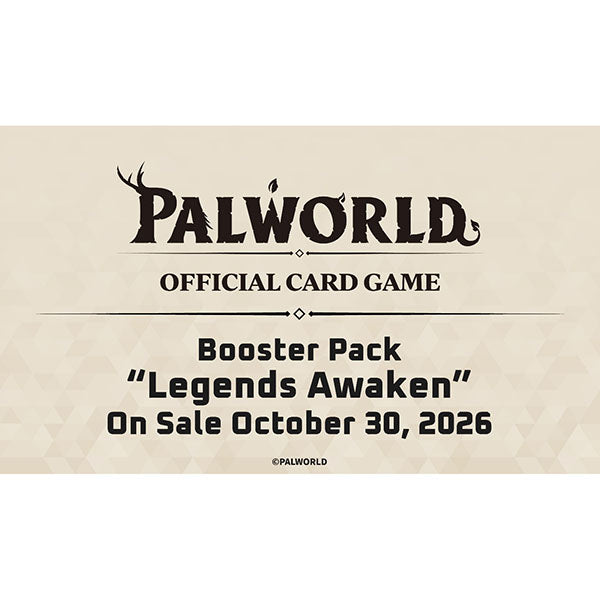 PRE-ORDER 30th OCTOBER RELEASE - Palworld OFFICIAL CARD GAME - Legends Awaken Booster (12 Packs)