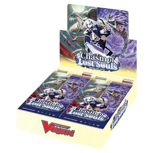 Card game booster pack for 'Chasm of Lost Souls' by Cardfight!! Vanguard on a white background