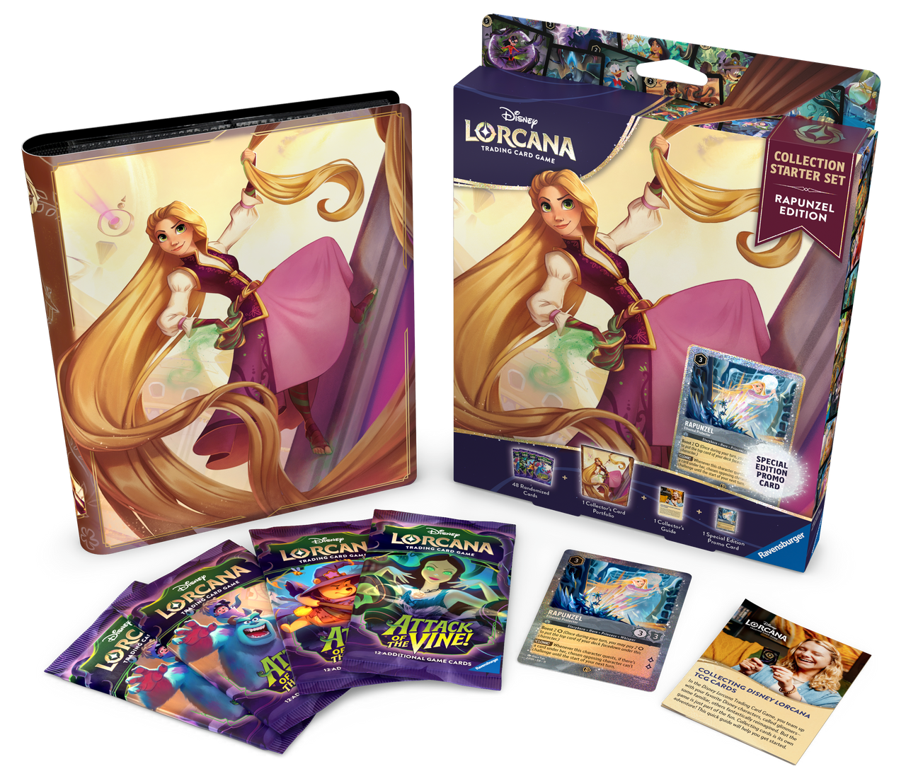 PRE-ORDER 4th SEPT RELEASE - Disney Lorcana: Attack of the Vine! Collector Starter - Rapunzel