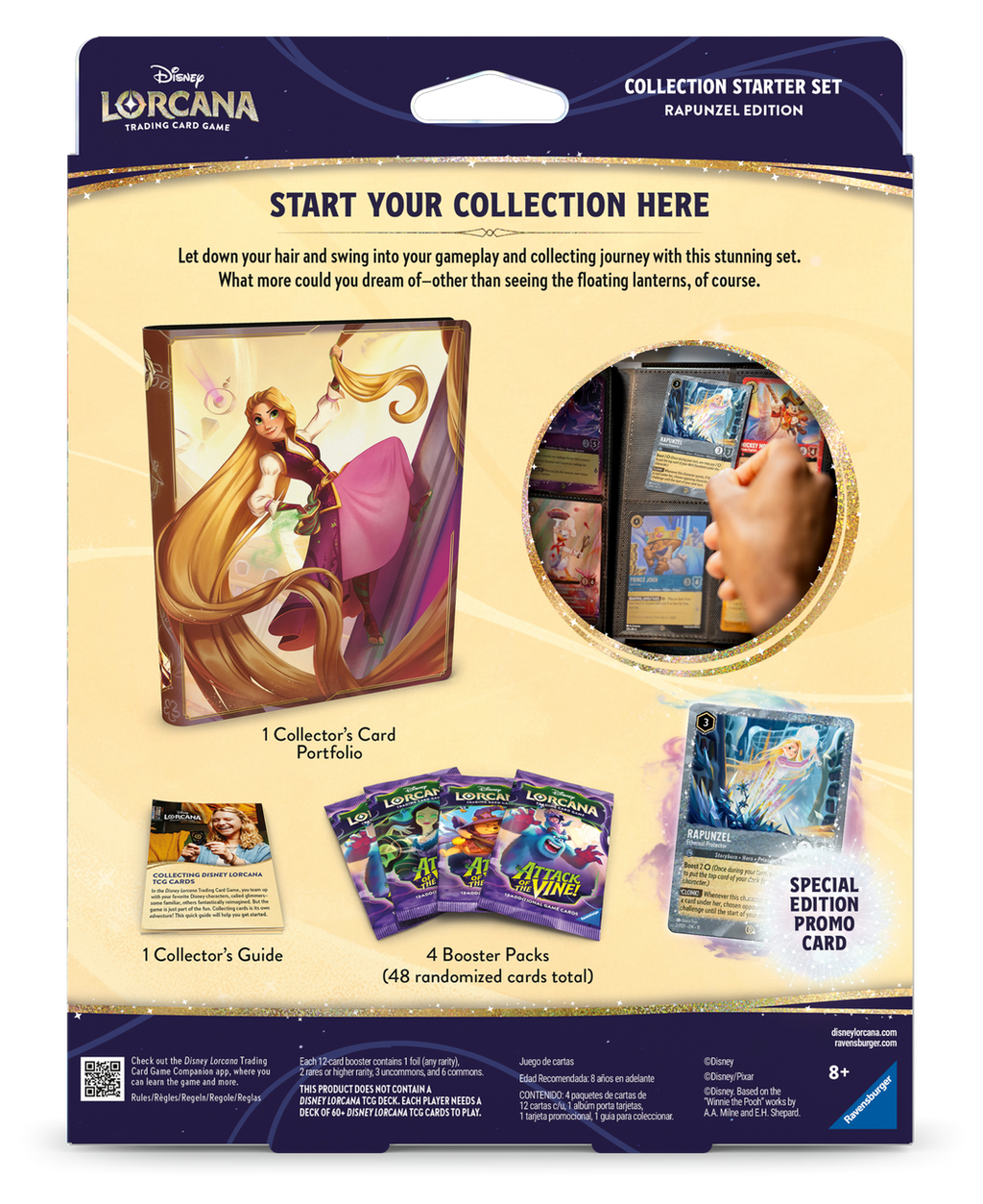 PRE-ORDER 4th SEPT RELEASE - Disney Lorcana: Attack of the Vine! Collector Starter - Rapunzel