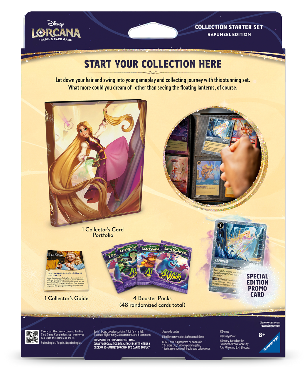 PRE-ORDER 4th SEPT RELEASE - Disney Lorcana: Attack of the Vine! Collector Starter - Rapunzel