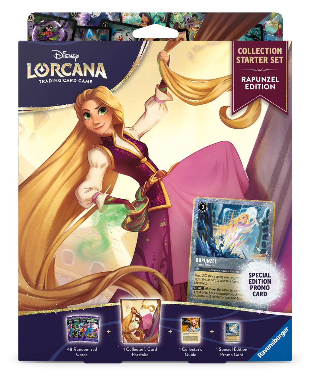 PRE-ORDER 4th SEPT RELEASE - Disney Lorcana: Attack of the Vine! Collector Starter - Rapunzel