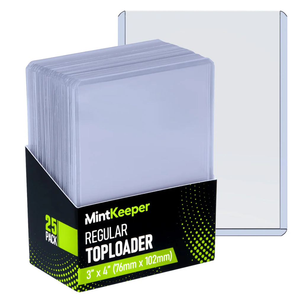 MintKeeper - 25 Pack Card Toploaders - Regular 35pt 3"x4"