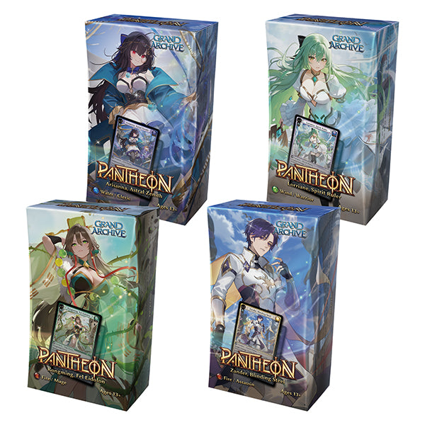 Grand Archive TCG - Radiant Origins Pantheon Deck Set (4 Count)