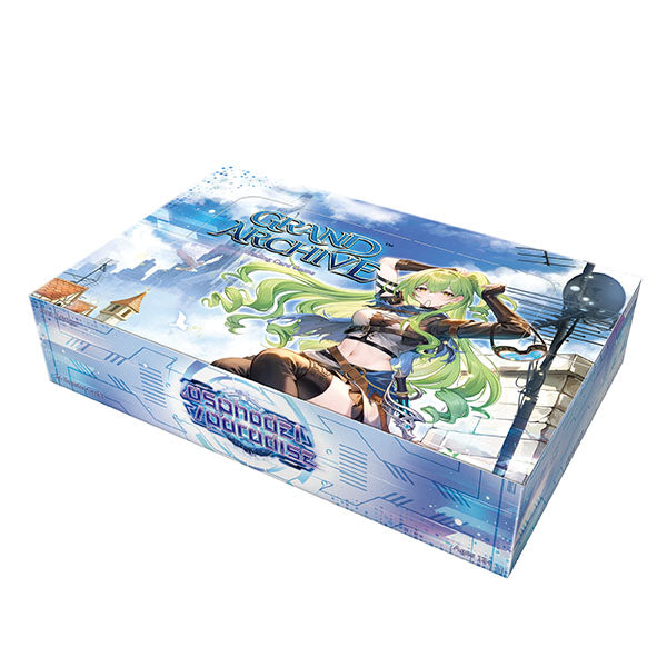 Card game box with character artwork on a white background