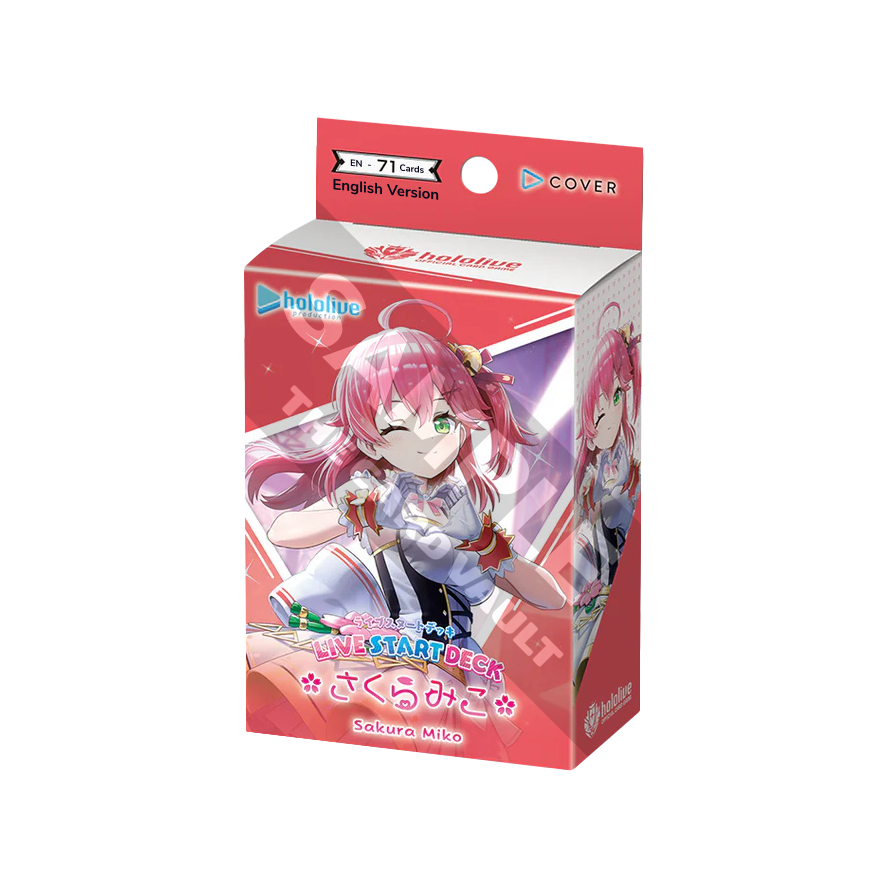 PRE-ORDER 23RD OCT RELEASE - hololive OFFICIAL CARD GAME - English Edition Live Start Deck Sakura Miko