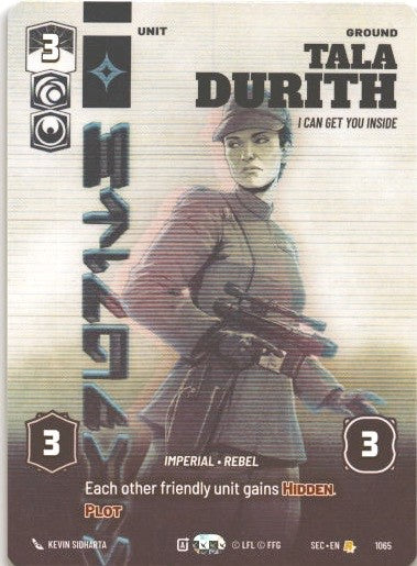 Star Wars: Unlimited - Tala Durith Prestige Rare #1065 SEC