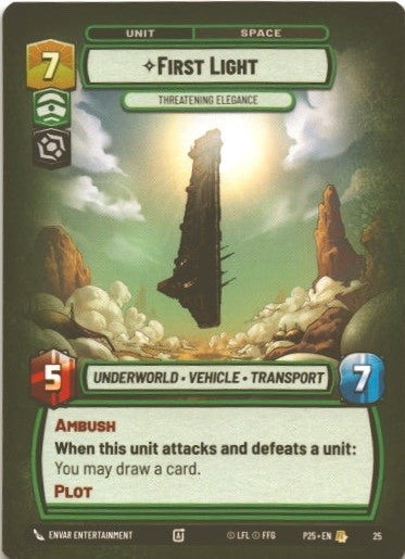 Star Wars: Unlimited - First Light Promo Rare #25 P25 Store Showdown