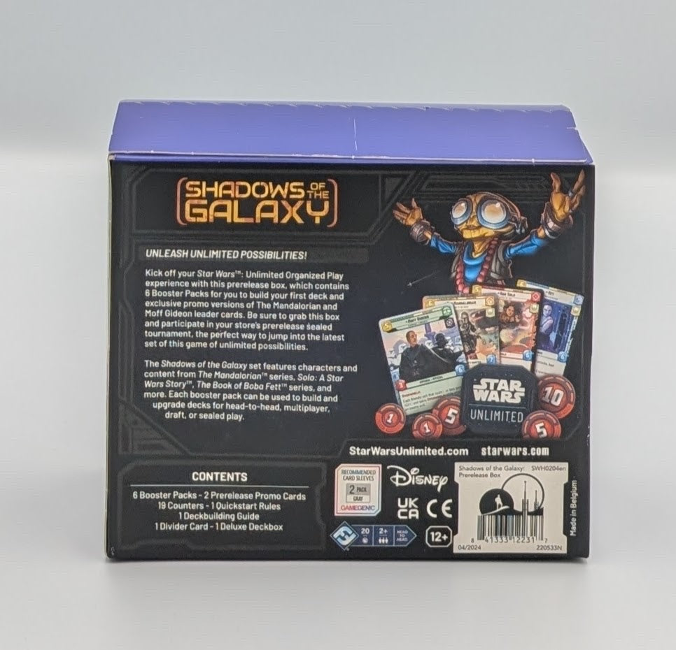 Star Wars: Unlimited - Shadows Of The Galaxy Prerelease Box