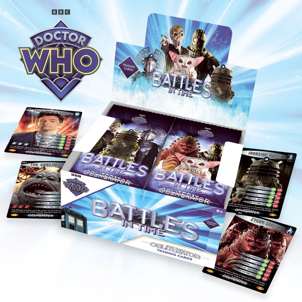 PRE-ORDER 11TH SEP RELEASE Doctor Who Battles in Time Obliterator 2026 Limited Edition Booster Box