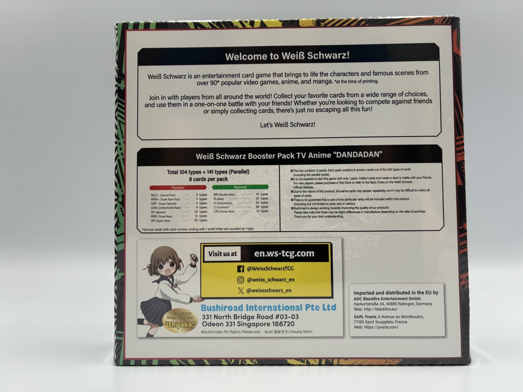 Weiss Schwarz DanDaDan Booster Box English 1st Edition