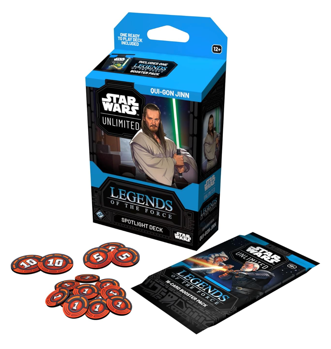 Star Wars: Unlimited Legends of the Force Qui-Gon Jinn Spotlight Deck