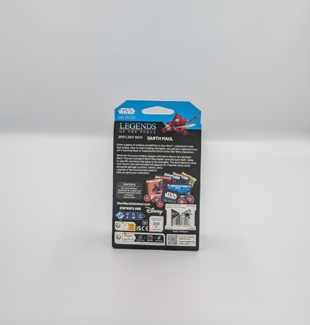 Star Wars: Unlimited Legends of the Force Darth Maul Spotlight Deck