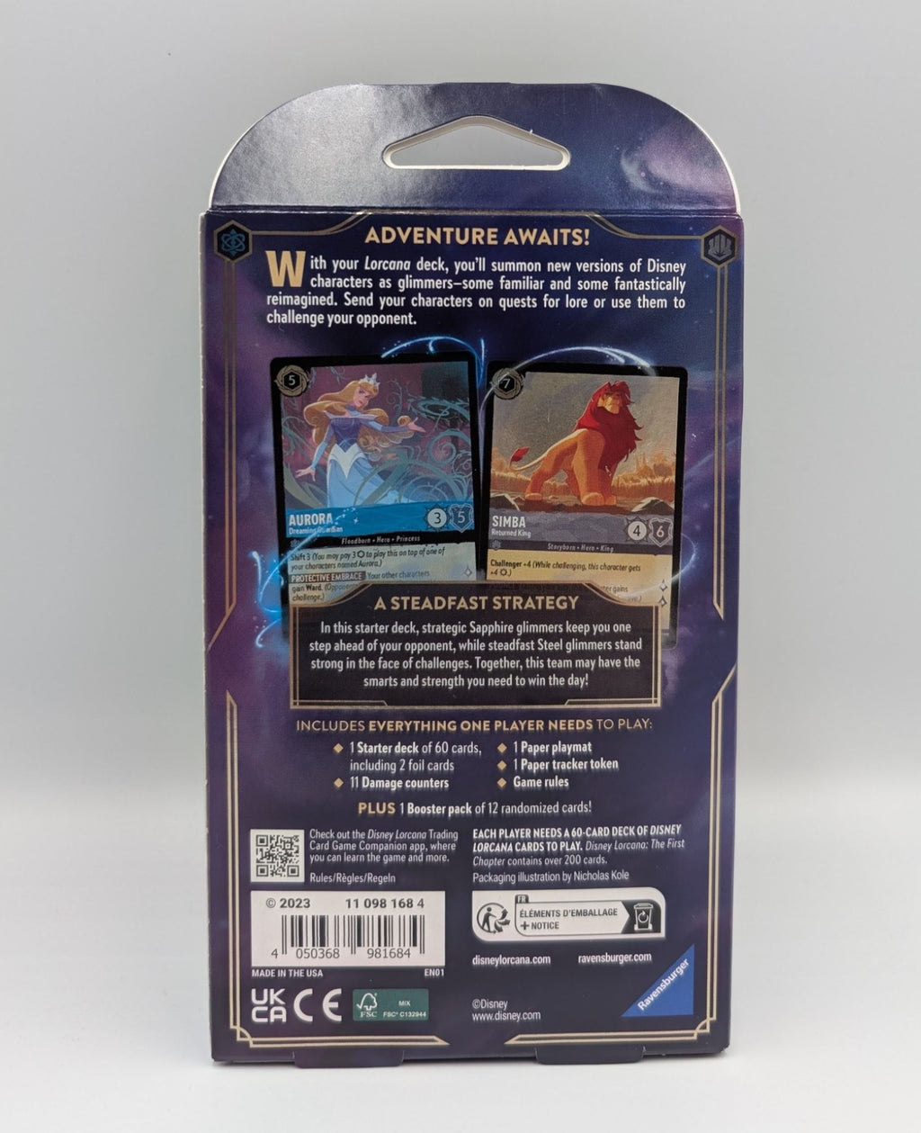 Disney Lorcana: The First Chapter TCG Starter Deck Sapphire & Steel