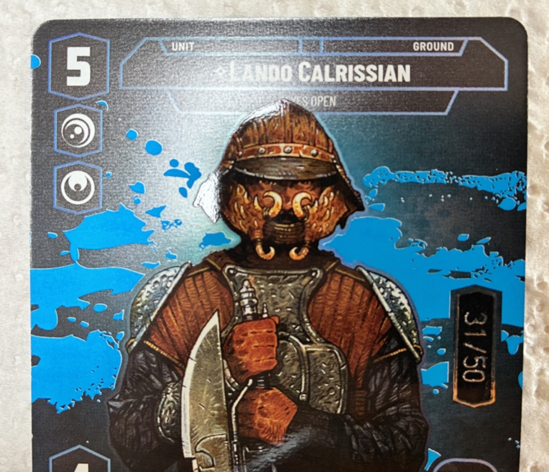 Star Wars: Unlimited - Lando Calrissian Prestige Foil Serialized 31/50 #887 LAW
