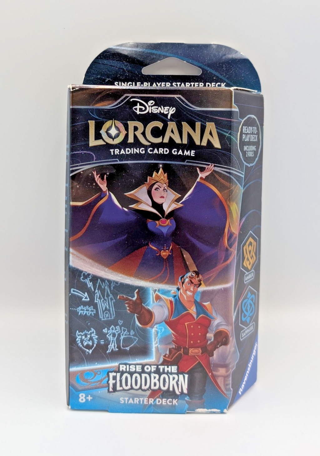 Disney Lorcana: Rise of the Floodborn Starter Deck - Amber & Sapphire