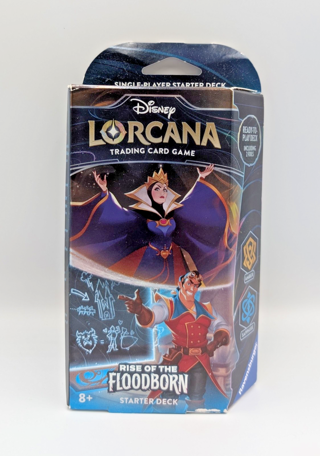 Disney Lorcana: Rise of the Floodborn Starter Deck - Amber & Sapphire