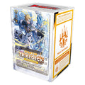Box for a start up trail deck with an anime character on the front aiming a bow and arrow