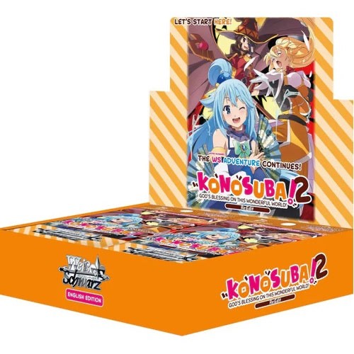 Anime trading card game box with character illustration on a white background